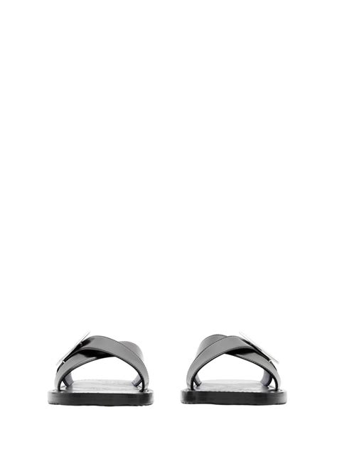 burberry harvey nichols|BURBERRY Leather strip shield slides .